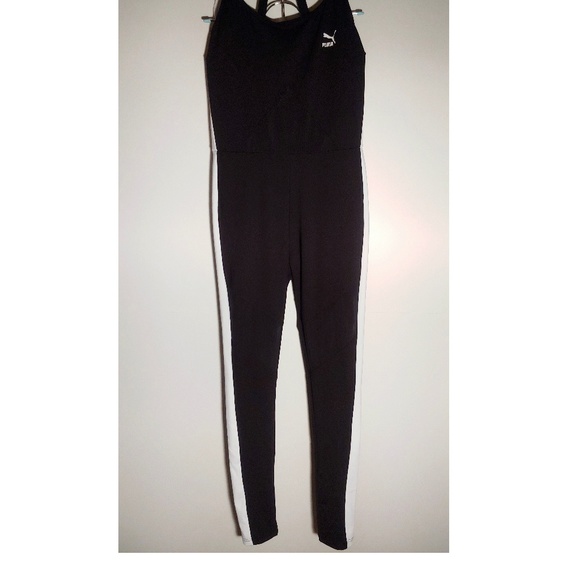 **SOLD** Puma archive T7 jumpsuit black white sz L - Picture 6 of 8